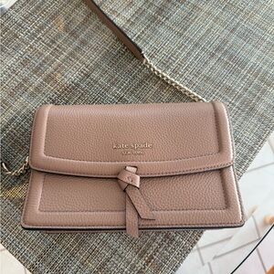 Kate Spade Beige Leather Crossbody Bag
